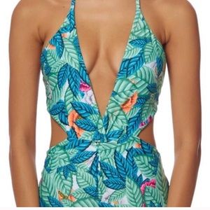 Mara Hoffman one piece cut out bathing suit M